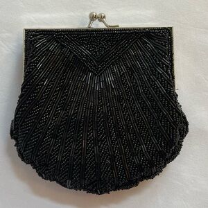 Apt. 9 - Black Beaded Clutch